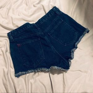 BDG High Waisted Cut-Off Denim Shorts